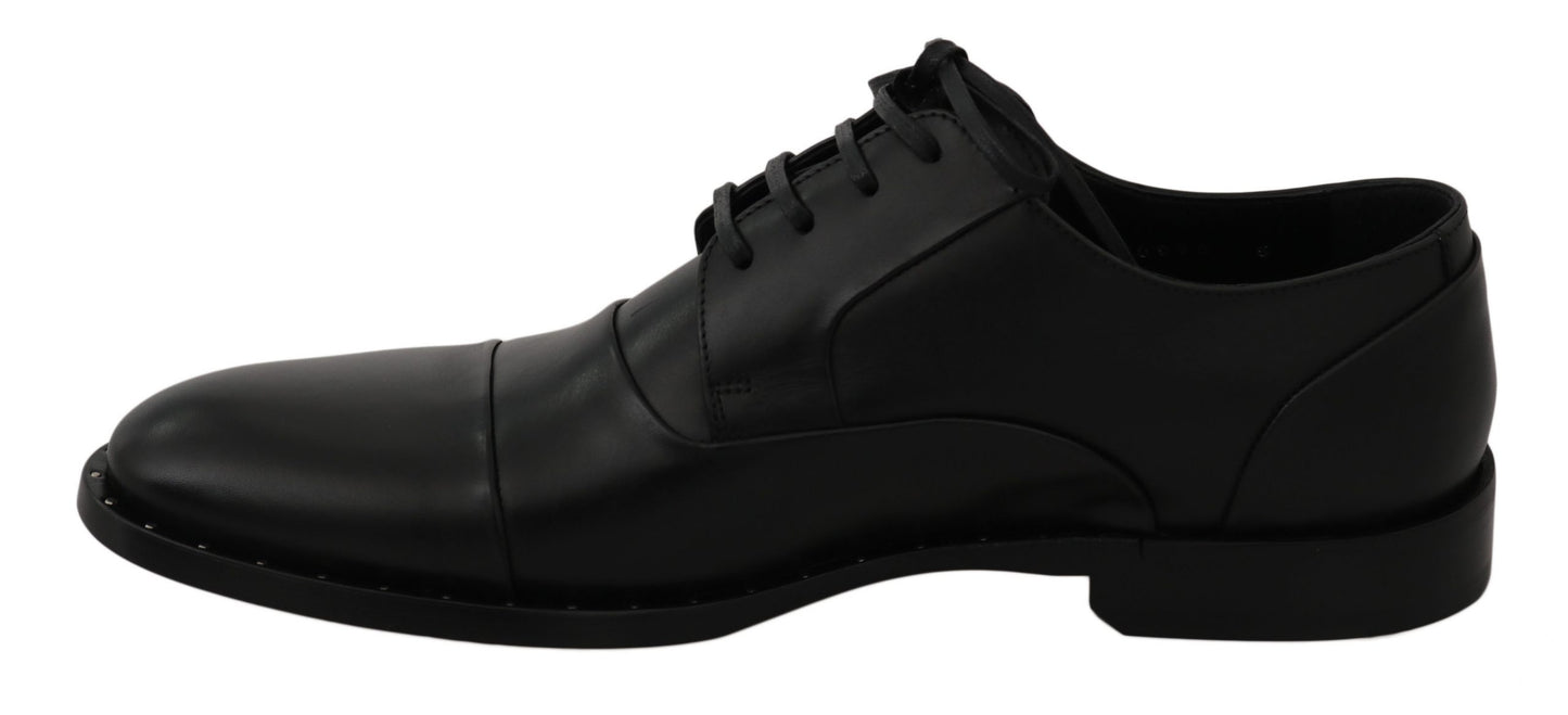 Elegante schwarze Abendschuhe aus Leder