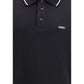 Amiri Black Cotton Polo T-Shirt