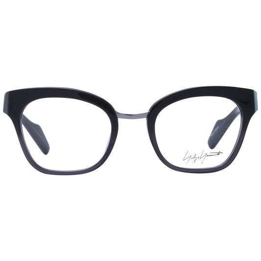 Yohji Yamamoto Black Unisex Optical Frames