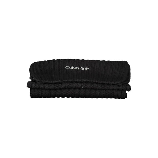 Black Cotton Scarf