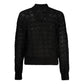 Guess Jeans Black Alpaca Leather Sweater