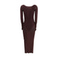 Self-Portrait Draped knit Dress