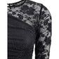 Self-Portrait One-shoulder lace and rhinestone Top