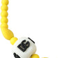 Dolce & Gabbana Yellow Beaded Chain DG Logo Charm Accessory Necklace