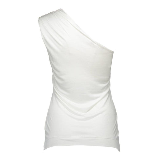 Love Moschino White Elastane Tops & T-Shirt