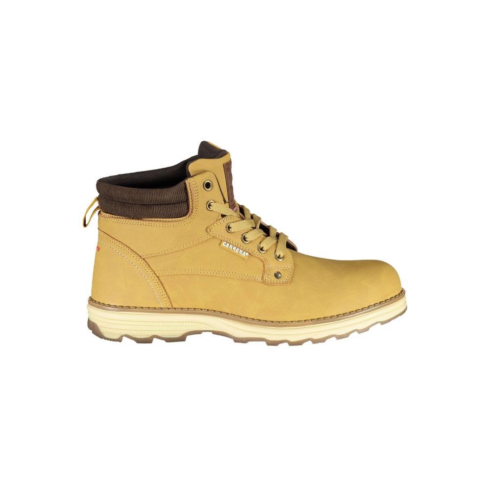 Beige Polyester Boot