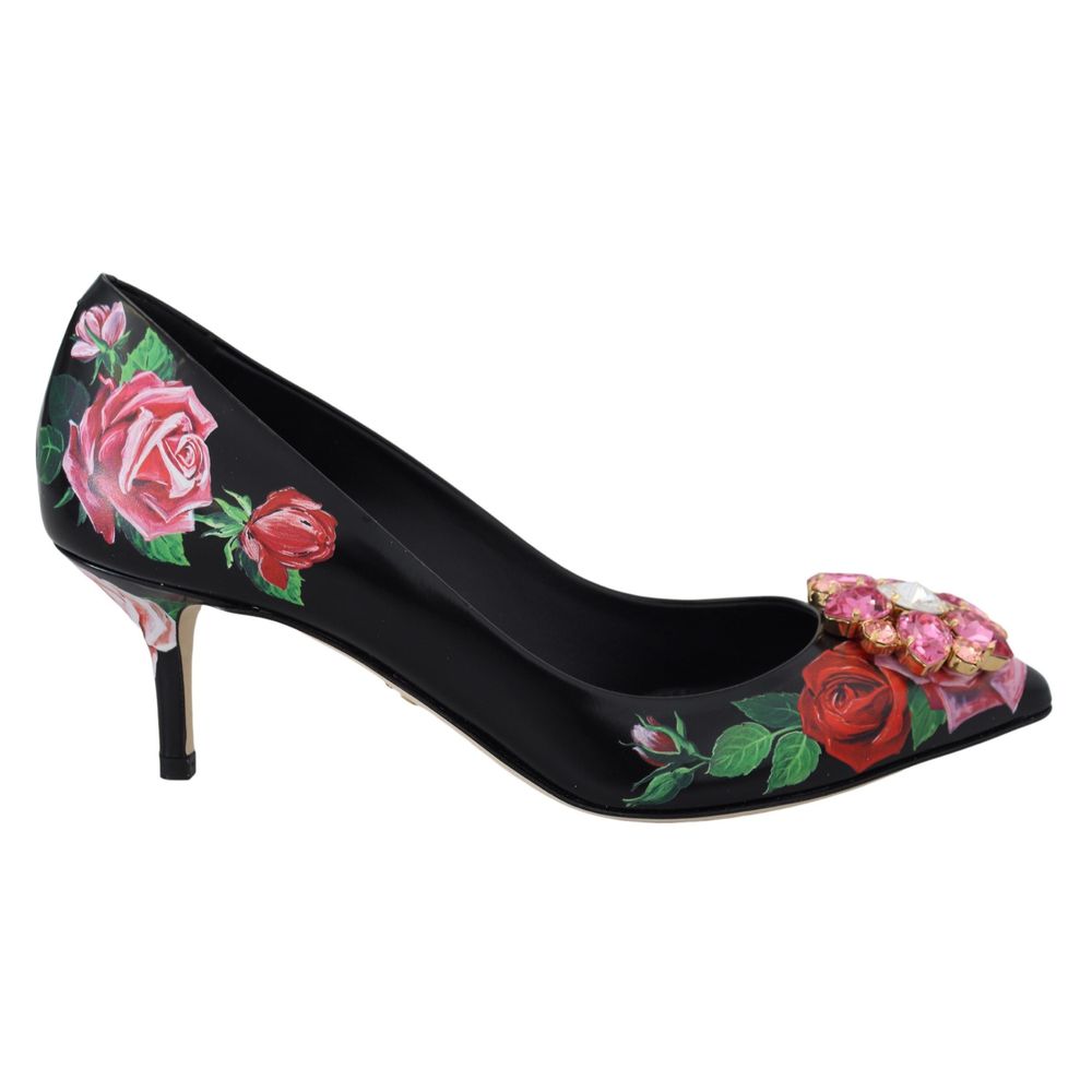 Black Leather Pump