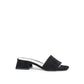 19V69 Italia Black Leather Sandal