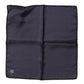 Dolce & Gabbana Blue DG Crown Silk Square Men Foulard Scarf