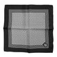 Dolce & Gabbana Black White Patterned Square Men Foulard Scarf