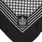Dolce & Gabbana Black White Patterned Square Men Foulard Scarf