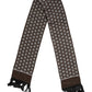 Dolce & Gabbana Brown Skulls Print Fringes Men Foulard Scarf
