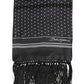 Dolce & Gabbana Black White Polka Dot Fringes Foulard Scarf