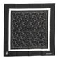 Dolce & Gabbana Black White Printed Square Foulard Scarf