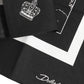 Dolce & Gabbana Black White Printed Square Foulard Scarf