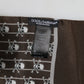Dolce & Gabbana Brown Skulls Print Fringes Foulard Scarf