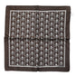 Dolce & Gabbana Brown Skull Silk Square Men Foulard Scarf