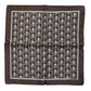 Dolce & Gabbana Brown Skull Silk Square Men Foulard Scarf