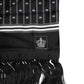 Dolce & Gabbana Black Silk Printed Fringes Men Foulard Scarf