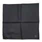Dolce & Gabbana Dark Gray DG Crown Silk Square Foulard Scarf
