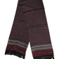 Dolce & Gabbana Maroon Dotted Silk Fringes Foulard Scarf