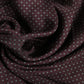 Dolce & Gabbana Maroon Dotted Silk Fringes Foulard Scarf