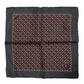 Dolce & Gabbana Maroon Cocktail Silk Square Foulard Scarf