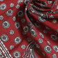 Dolce & Gabbana Red Floral Cotton Square Foulard Scarf