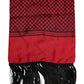 Dolce & Gabbana Red Dotted Silk Fringes Men Foulard Scarf