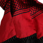 Dolce & Gabbana Red Dotted Silk Fringes Men Foulard Scarf