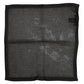 Dolce & Gabbana Black Patterned Cotton Square Foulard Scarf