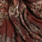 Dolce & Gabbana Maroon Floral Neck Warmer Foulard Scarf