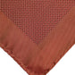 Dolce & Gabbana Orange Silk Square Men Foulard Scarf