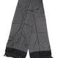 Dolce & Gabbana Black Patterned Fringes Men Foulard Scarf