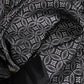 Dolce & Gabbana Black Patterned Fringes Men Foulard Scarf