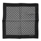Dolce & Gabbana Black White Patterned Square Foulard Scarf