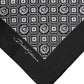 Dolce & Gabbana Black White Patterned Square Foulard Scarf