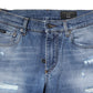 Dolce & Gabbana Blue Washed Cotton Skinny Men Denim Jeans