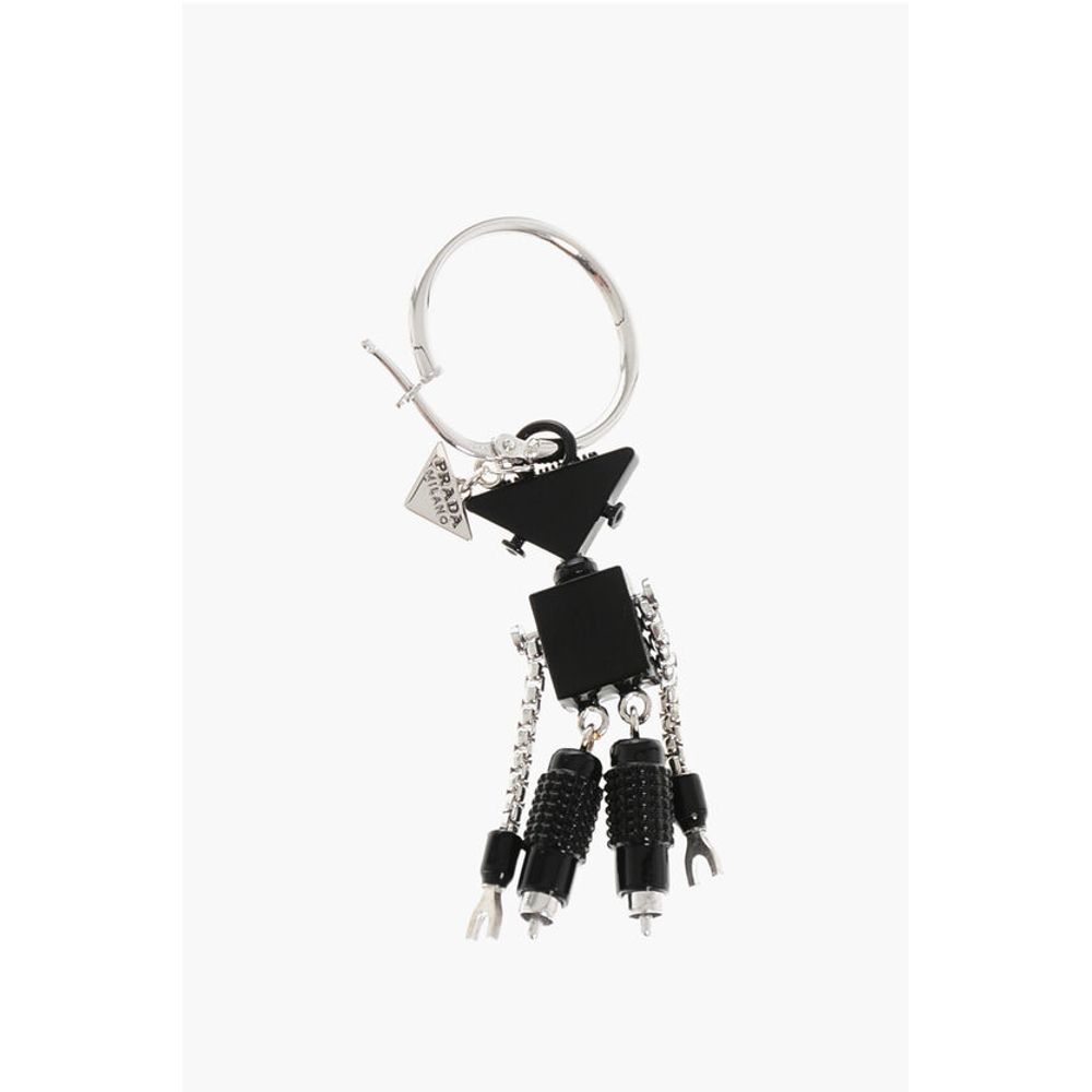 Silver ROBOT Single Earring