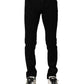 Dolce & Gabbana Black Cotton Stretch Skinny Men Denim Jeans