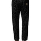 Dolce & Gabbana Gray Cotton DG Logo Straight Men Denim Jeans