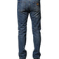 Dolce & Gabbana Blue Cotton Stretch Slim Fit Men Denim Jeans