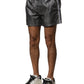 Dolce & Gabbana Gray Polyester Mid Waist Casual Bermuda Shorts