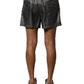 Dolce & Gabbana Gray Polyester Mid Waist Casual Bermuda Shorts