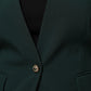 Maison Margiela Green Single Breasted One Button Coat Jacket