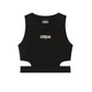 Comme Des Fuckdown Black Cotton Tops & T-Shirt