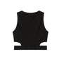 Comme Des Fuckdown Black Cotton Tops & T-Shirt