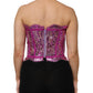 Dolce & Gabbana Pink Bustier Sleeveless Corset Blouse Top