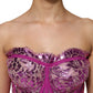 Dolce & Gabbana Pink Bustier Sleeveless Corset Blouse Top