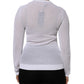 Dolce & Gabbana White Round Neck Long Sleeves Pullover Top